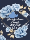 Black Academic Planner 2019-2020 8.5 x 11: Mom's Academic Planner & Daily Inspirational Journal For Vocational School Cover Image