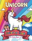 Unicorn Coloring Book for Kids Ages 4-8 By V. Art Cover Image