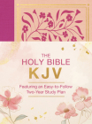 The Holy Bible KJV: Featuring an Easy-to-Follow Two-Year Study Plan [Magenta Florals] By Christopher D. Hudson Cover Image