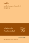 Judith (Altdeutsche Textbibliothek #18) Cover Image