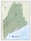 National Geographic Maine Wall Map - Laminated (30.25 X 40.5 In) (National Geographic Reference Map) By National Geographic Maps Cover Image