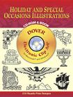 Holiday and Special Occasions Illustrations CD-ROM and Book [With CDROM] (Dover Electronic Clip Art) By Dover Publications Inc Cover Image