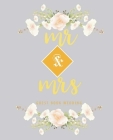 Mr & Mrs Guest Book Wedding: Gold Lettering Designs Modern 7