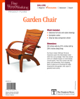 Fine Woodworking's Garden Chair Plan Cover Image