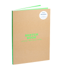 Teneues - Sketchbook Large Format - 50 White Kraft Pages, Lay Flat Binding, Kraft and Neon Green: Sketchbook: Sketchbook Cover Image