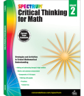 Spectrum Critical Thinking for Math, Grade 2 Cover Image