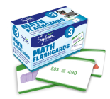 3rd Grade Math Flashcards: 240 Flashcards for Improving Math Skills (Place Value, Comparing Numbers, Rounding Numbers, Skip Counting, Multiplication & Division, Fractions, Geometry) (Sylvan Math Flashcards) Cover Image