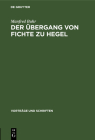 Der Übergang Von Fichte Zu Hegel By Manfred Buhr Cover Image