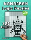 Nonogram Logic Puzzles: Challenging Hanjie puzzle collection with japanese picture riddles Fun brain teaser for everyone By Flatline Books &. Publishing Cover Image
