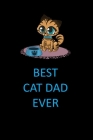 Best Cat Dad Ever Blank Lined Journal Notebook By Joyful Creations Cover Image
