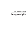 no nicknames Bhagavad Gita Cover Image