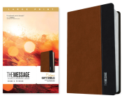 The Message Deluxe Gift Bible, Large Print (Leather-Look, Saddle Tan/Black): The Bible in Contemporary Language By Eugene H. Peterson (Translator) Cover Image