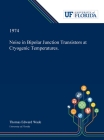 Noise in Bipolar Junction Transistors at Cryogenic Temperatures. Cover Image