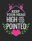 Keep Your Head High: Large Gymnasts Notebook Cover Image
