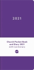 Church Pocket Book and Diary 2021 Purple  Cover Image