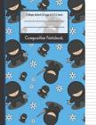 Composition Notebook: Cool Ninja College Ruled Notebook for Girls, Boys, Kids, School, Students and Teachers Cover Image