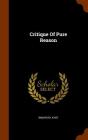 Critique of Pure Reason By Immanuel Kant Cover Image
