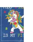 Autism Awareness: Dabbing Unicorn His Fight Is My Fight Composition Notebook College Students Wide Ruled Line Paper 8.5x11 Mom Dad Suppo Cover Image