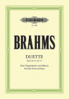 14 Duets for Soprano, Alto and Piano: Opp. 20, 61, 66, from Op. 75 (Edition Peters) By Johannes Brahms (Composer) Cover Image
