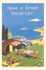 Vintage Journal Family Camping By The Ocean Postcard By Found Image Press (Producer) Cover Image