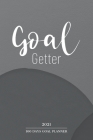 Goal Getter 100 Days Goal Planner 2021: 100 Day Gratitude Journal & Goal Planner-2021 Goal Setting Planner Watercolor Cover Design-Goal Getter Workboo Cover Image
