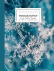 Composition Book Frosty Teal Ice Crystals Cover Image