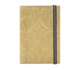 Christian Lacroix A6 Journal, Gold Paseo Pattern - 4.25” x 6” - Layflat Writing Journal with 152 Ruled Ivory Pages Cover Image