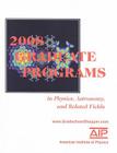 Graduate Programs in Physics, Astronomy, and Related Fields Cover Image