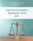 Code of Civil Procedure 2021 - Sections [35 - 2107] Cover Image