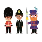 London Stationery: Character Print x3 (Marion Billet's London Stationery Range) Cover Image