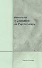 Boundaries in Counselling and Psychotherapy By Marian Davies Cover Image