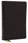 KJV Holy Bible, Center-Column Reference Bible, Genuine Leather, Black, 73,000+ Cross References, Red Letter, Comfort Print: King James Version By Thomas Nelson Cover Image