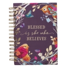 Journal Wirebound Large Blessed Is She By Christian Art Gifts Inc (Manufactured by) Cover Image