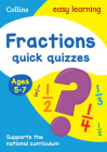Fractions Quick Quizzes: Ages 5-7 (Collins Easy Learning KS1) By Collins UK Cover Image