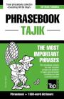 English-Tajik phrasebook and 1500-word dictionary By Andrey Taranov Cover Image