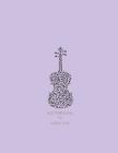 Notebook by magic lover: Violin on purple cover and Dot Graph Line Sketch pages, Extra large (8.5 x 11) inches, 110 pages, White paper, Sketch, By Magic Lover Cover Image