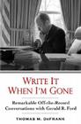Write it When I'm Gone Cover Image