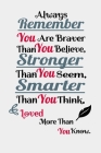 Always remember you are BRAVER than you believe, STRONGER than you seem, SMARTER than you think & LOVED more than you know: Inspirational Gifts Positi By Birthday Gifts Publish Cover Image