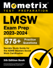 LMSW Exam Prep 2023-2024 - 575+ Practice Questions, Secrets Study Guide for the Aswb Masters Social Work Certification: [5th Edition Book] Cover Image