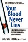 Your Blood Never Lies: How to Read a Blood Test for a Longer, Healthier Life By James B. Lavalle Cover Image