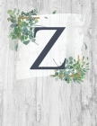 Z: Monogram Initial Notebook Letter Z - 8.5