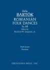 Romanian Folk Dances, Sz.68: Full score Cover Image