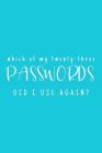 Which Of My Twenty-Three Passwords Did I Use Again?: Password Keeper - Teal By Three Dogs Publishing Cover Image