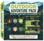 Outdoor Adventure Pack: Survival Tips and Tricks for Enthusiasts - Contains a Paracord Bracelet, 10-in-1 Multi-tool, Flint-striker, Compass, Stickers, Reflective Sheet, and a 48-page Book Cover Image