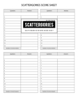 BG Publishing Scattergories Score Sheet: Scattergories Game Record Keeper for Keep Track of Who's Ahead In Your Favorite Creative Thinking Category Ba Cover Image