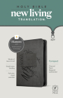 NLT Compact Zipper Bible, Filament-Enabled Edition (Red Letter, Leatherlike, Charcoal Patch) By Tyndale (Created by) Cover Image