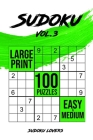 Sudoku Large Print: 100 Easy and Medium Puzzles Cover Image