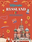 Utforska Ryssland - Kulturell målarbok - Kreativ design av ryska symboler: Ikoner från den ryska kulturen blandas i en fantastisk målarbok Cover Image