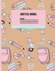 Sketchbook: Pink Back to school Sketch paper to draw and sketch in for Girls 120 pages (8.5 x 11 Inch). By Creative Line Publishing Cover Image