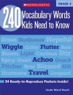 240 Vocabulary Words Kids Need to Know: Grade 2: 24 Ready-to-Reproduce Packets Inside! Cover Image